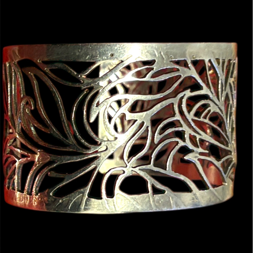 Intricate Silver Cuff Bracelet